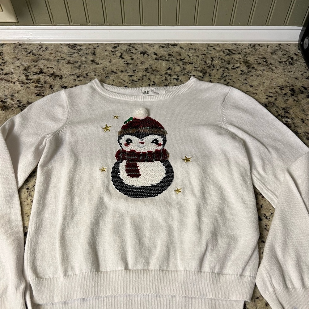 White Penguin Sweater